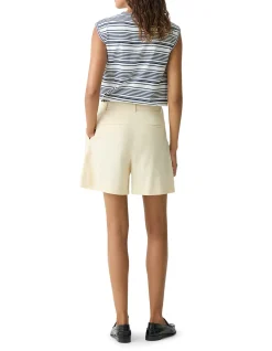 Pleated Short in Good Linen