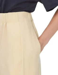 PLEATED WOOL TROUSERS