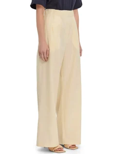 PLEATED WOOL TROUSERS