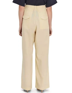 PLEATED WOOL TROUSERS
