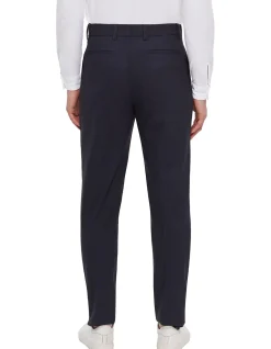 Pleat Front Tailored Pant Navy