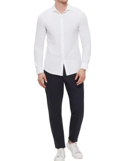 Pleat Front Tailored Pant Navy