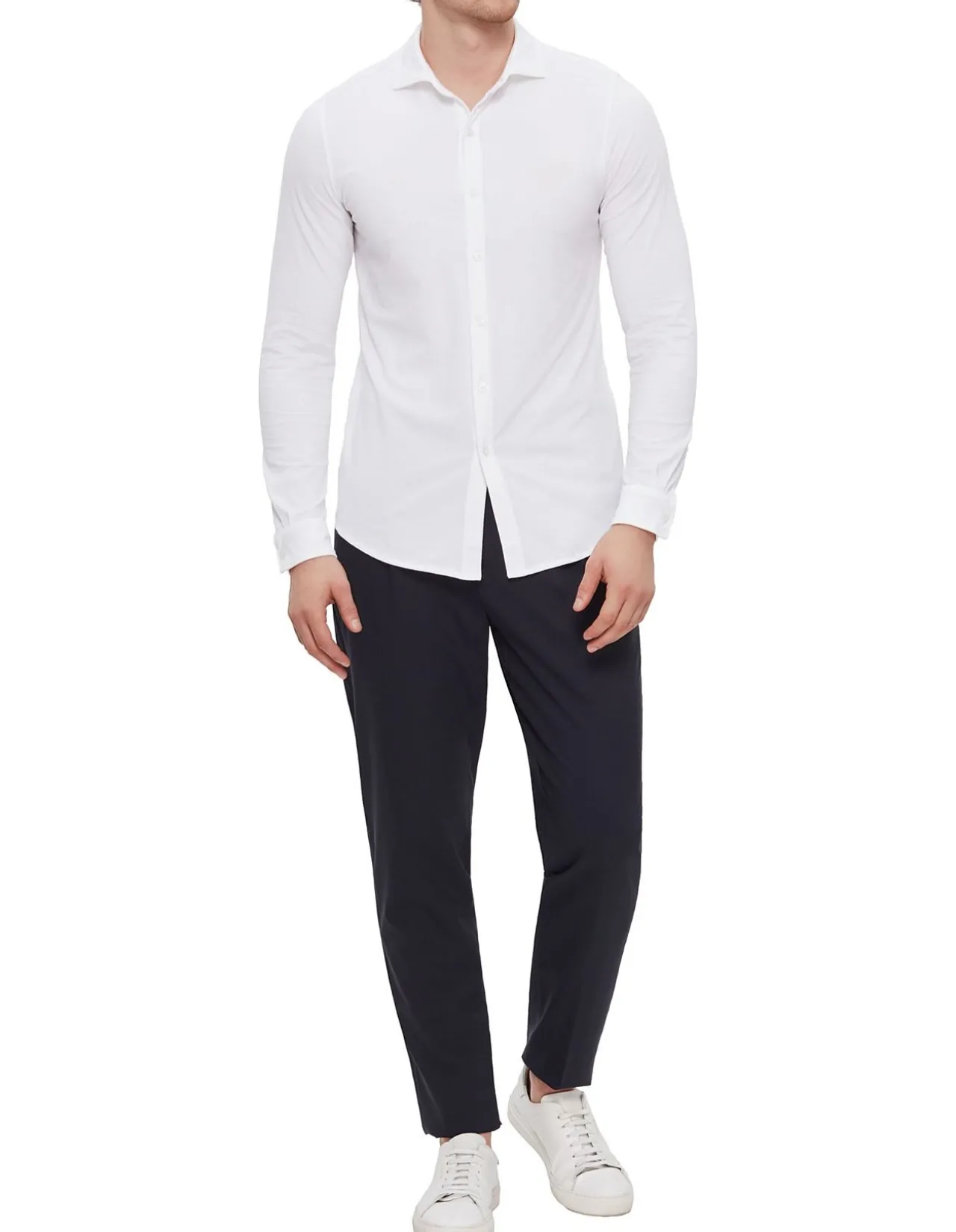 Pleat Front Tailored Pant Navy
