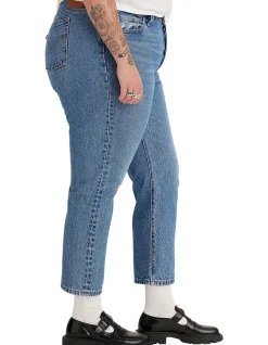 501 Plus High Rise Crop Straight Jeans