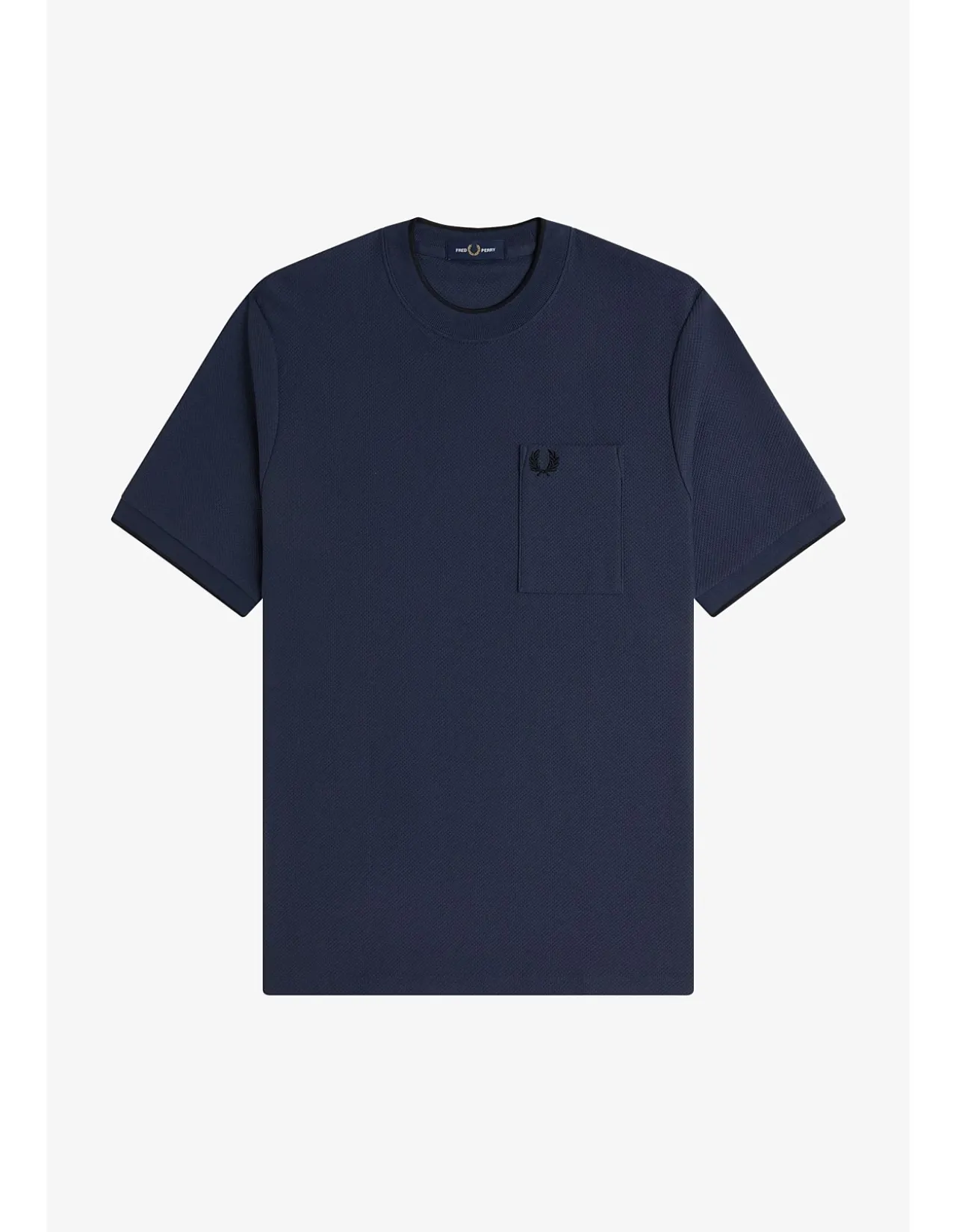 POCKET DETAIL PIQUE T SHIRT