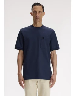 POCKET DETAIL PIQUE T SHIRT