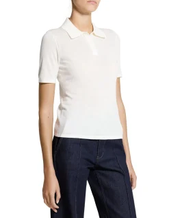 Pointelle Polo in Regal Wool