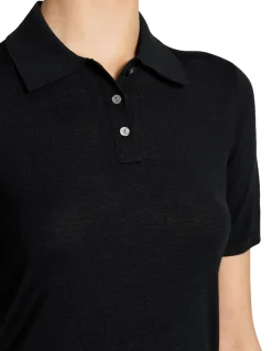Pointelle Polo in Regal Wool