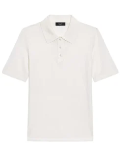 Pointelle Polo in Regal Wool