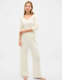 POINTELLE TOP AND PANT PJ SET
