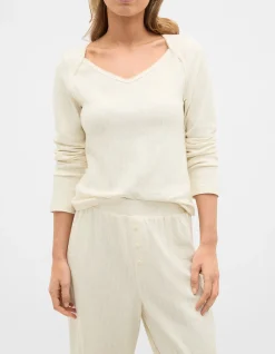 POINTELLE TOP AND PANT PJ SET