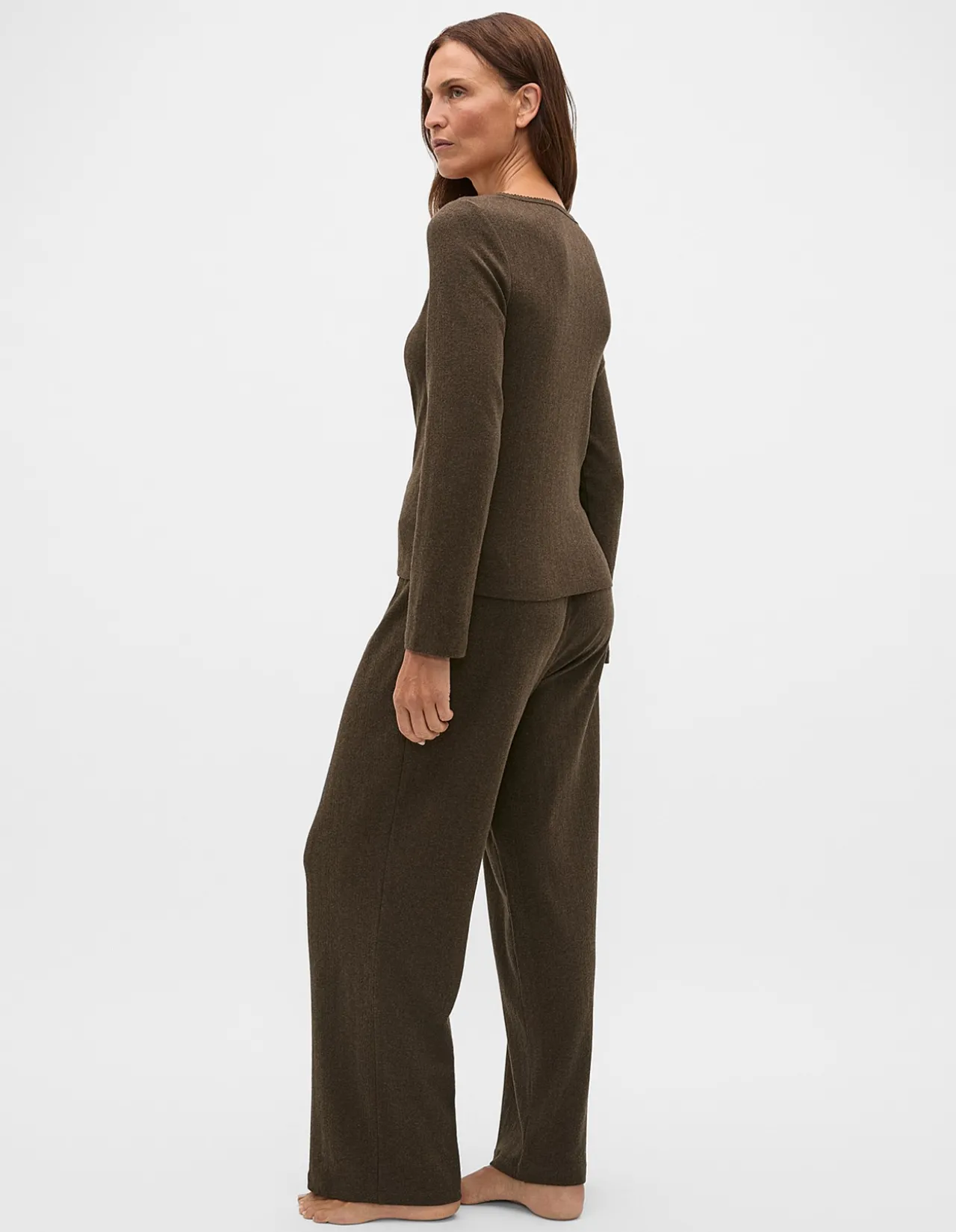 POINTELLE TOP AND PANT PJ SET