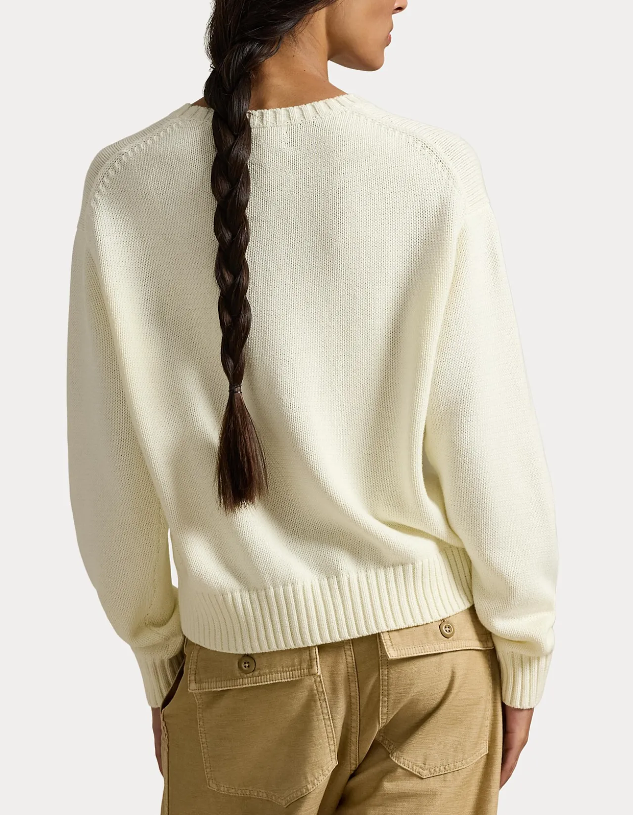 POLO BEAR COTTON CREWNECK SWEATER