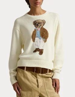 POLO BEAR COTTON CREWNECK SWEATER