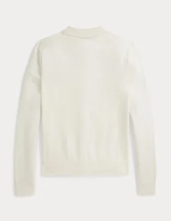 POLO-COLLAR BUTTONED CARDIGAN
