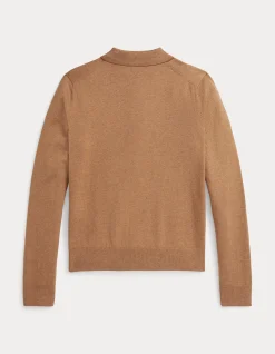 POLO-COLLAR BUTTONED CARDIGAN