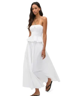 POPLIN RUCHED DETAIL CAMI