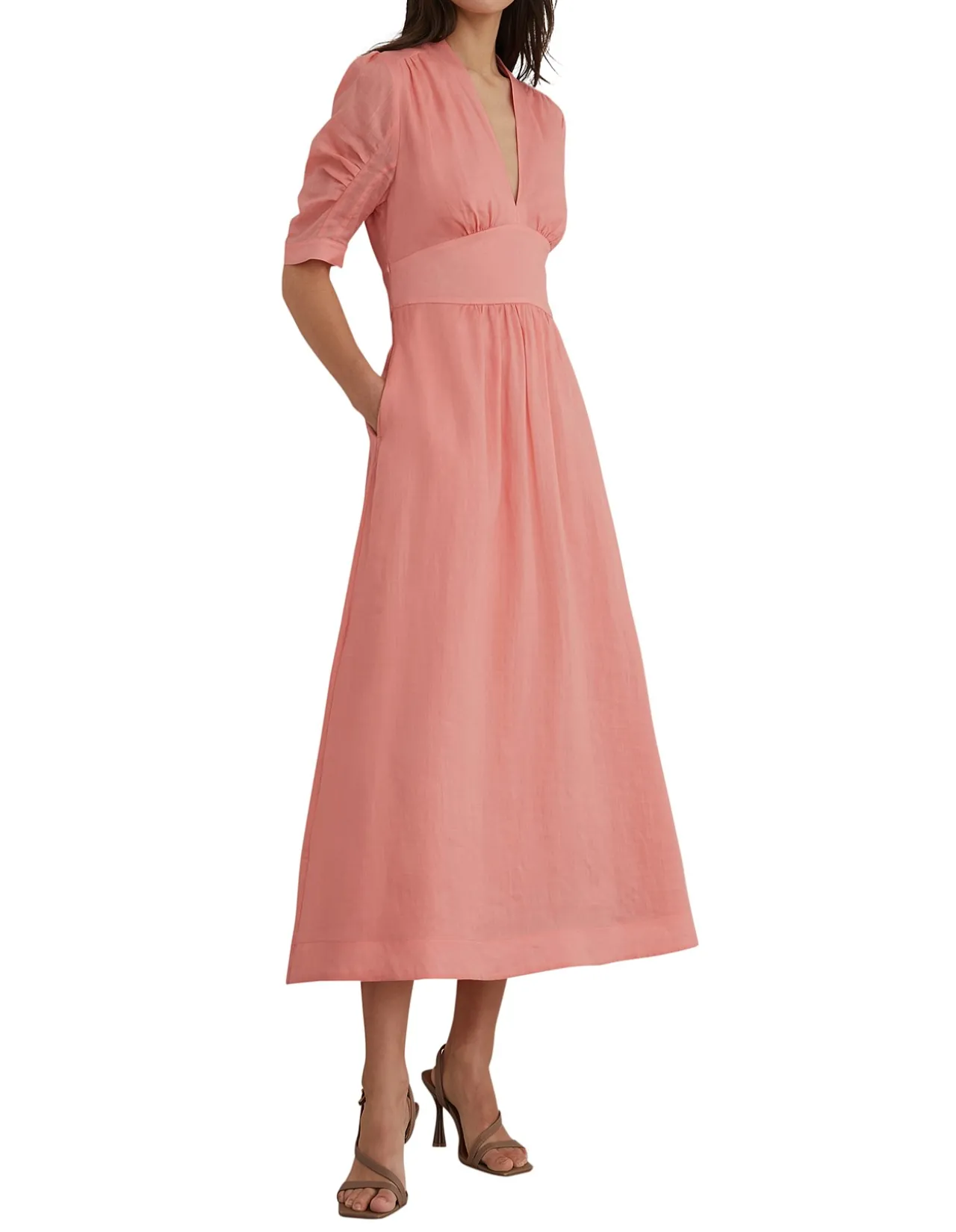 Poppy Short Sleeve Midi Dress