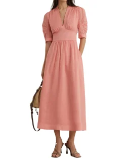 Poppy Short Sleeve Midi Dress