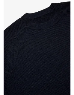 PORTSIDE NAVY RIB KNIT