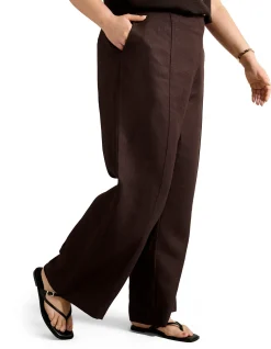 POSEY CURVE LINEN WIDE LEG PANTS