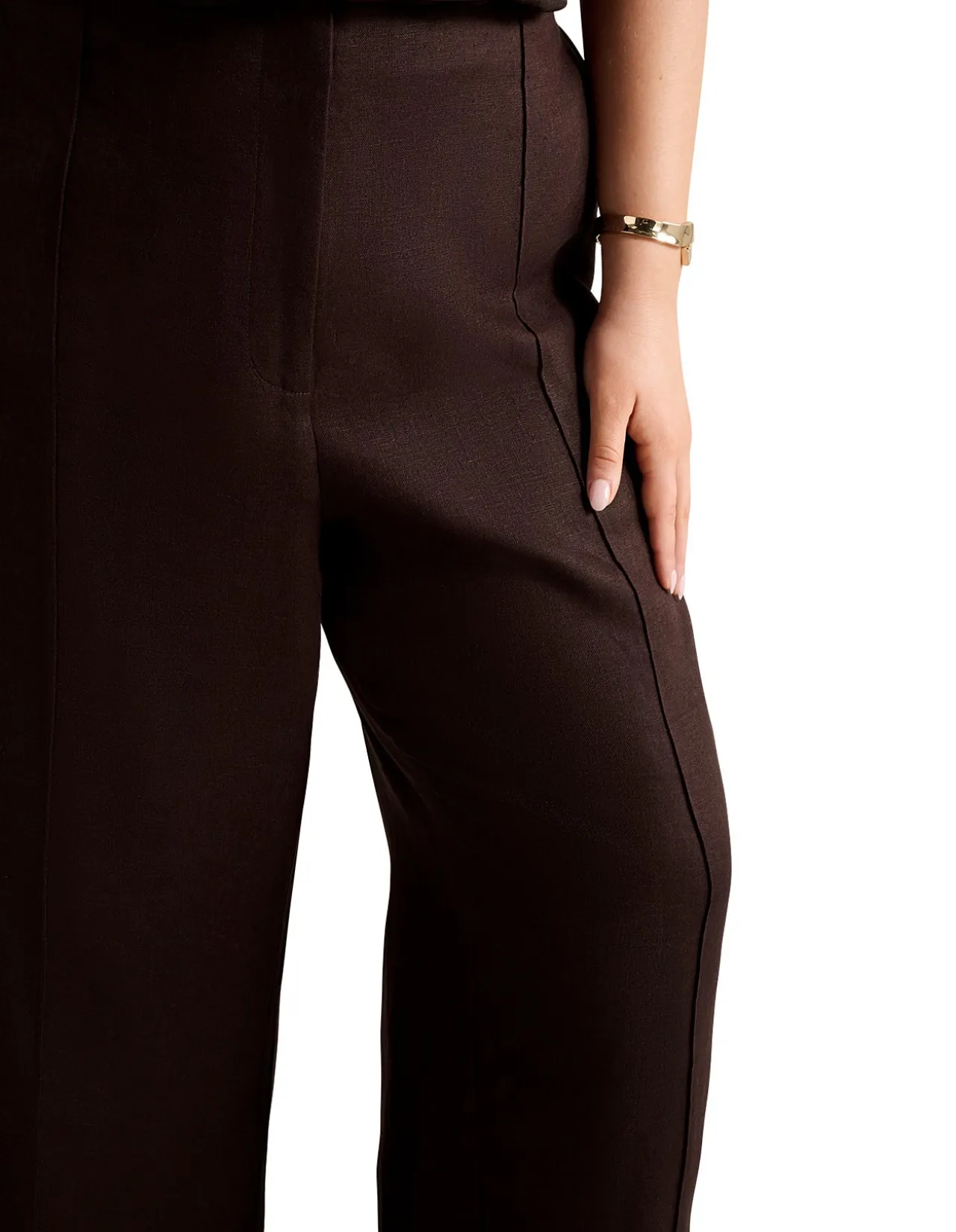 POSEY CURVE LINEN WIDE LEG PANTS