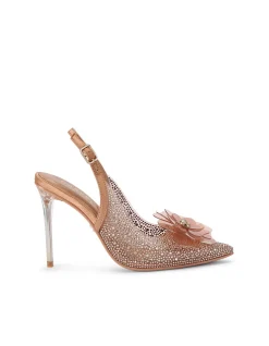 Positano Vinyl Flowe Leather Heel