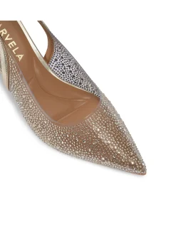 Positano Vinyl Low Clear Vinyl Slingback