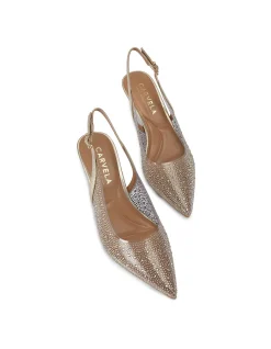 Positano Vinyl Low Clear Vinyl Slingback