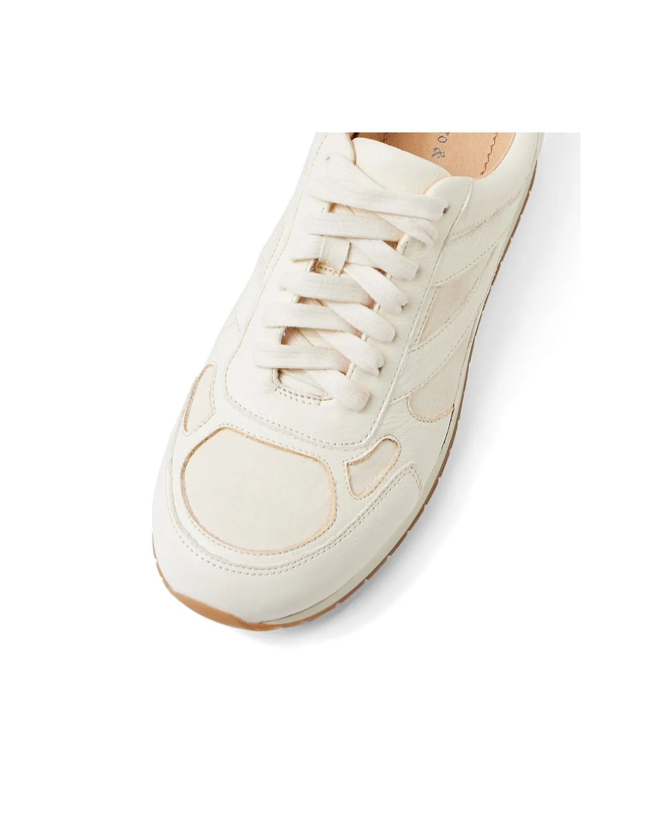 Prinko Leather Suede Lace Up Sneakers