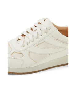 Prinko Leather Suede Lace Up Sneakers