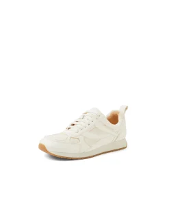 Prinko Leather Suede Lace Up Sneakers