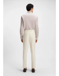 Printed Slim-fit Shirt in Cotton Twill