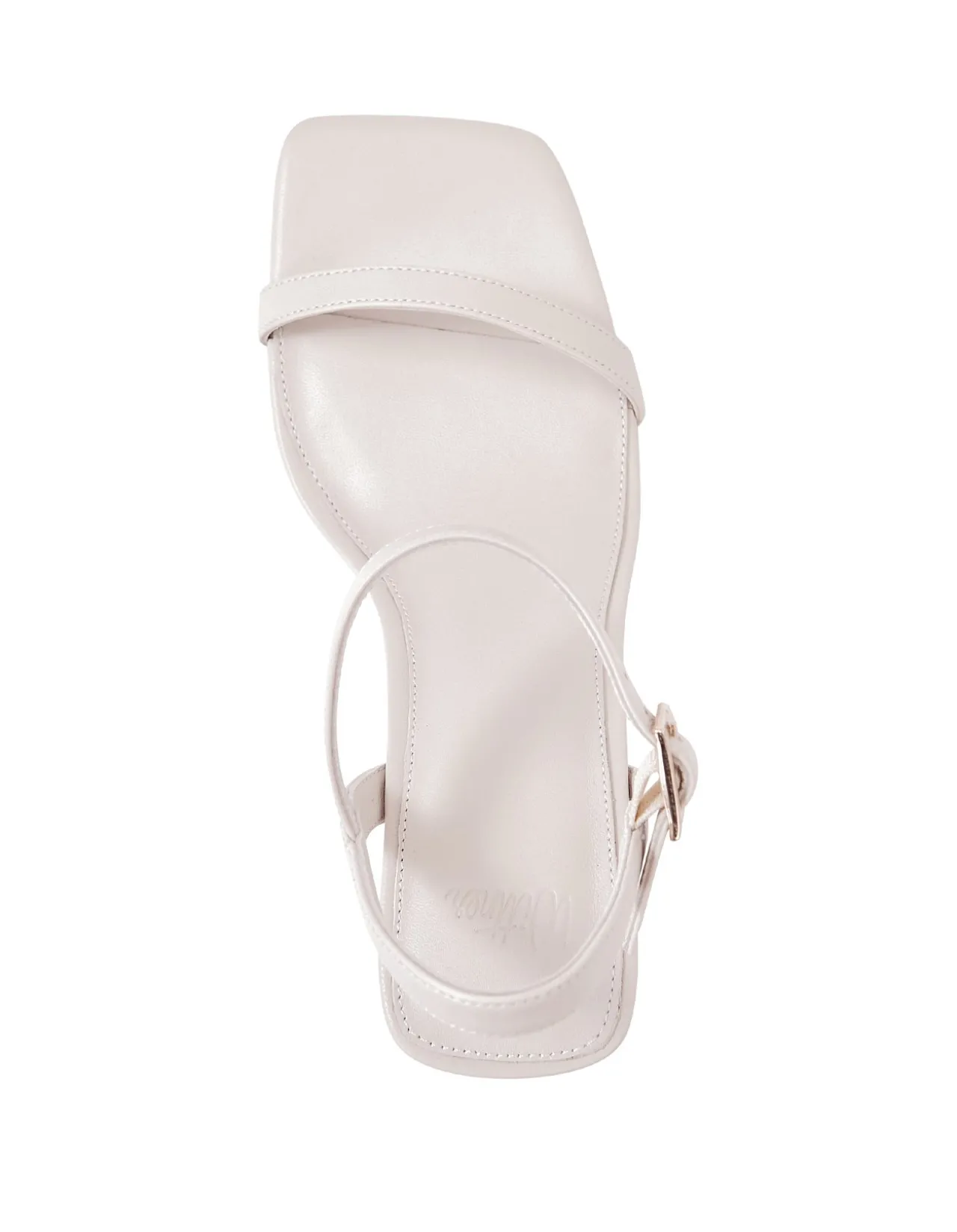Prisca Vintage Ivory Leather Wedge