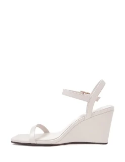 Prisca Vintage Ivory Leather Wedge