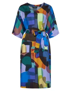 PRISMATIC MULTI COLOUR MIDI DRESS