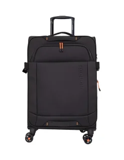 Pro Soft Shell 78cm Expandable Extra Large Suitcase Black