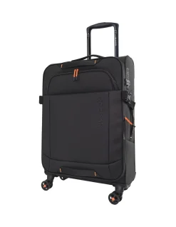 Pro Soft Shell 78cm Expandable Extra Large Suitcase Black