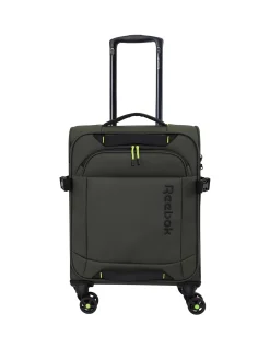 Pro Soft Shell 54cm Expandable Small Carry-On Suitcase Khaki