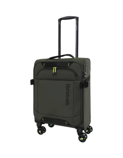 Pro Soft Shell 54cm Expandable Small Carry-On Suitcase Khaki