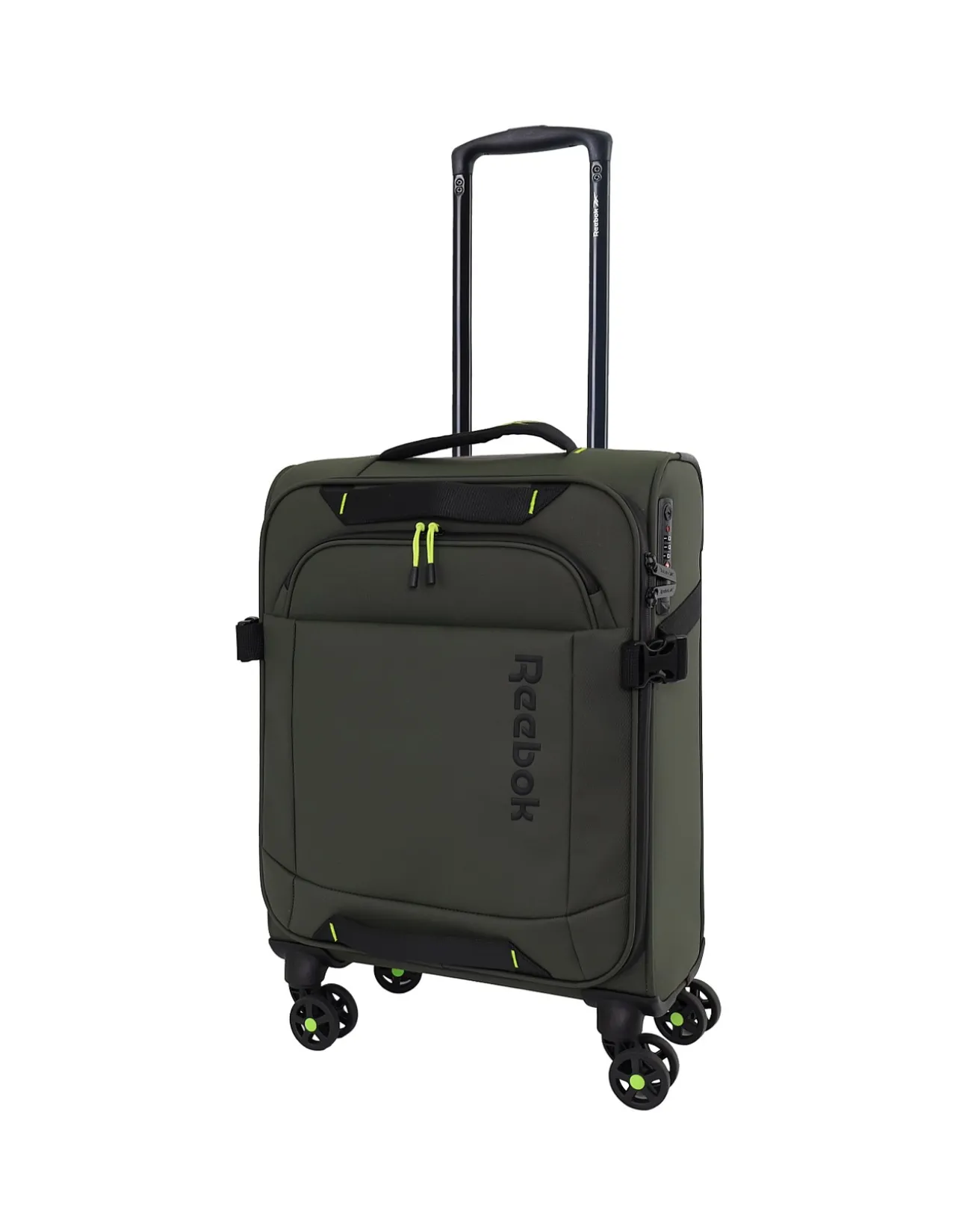 Pro Soft Shell 54cm Expandable Small Carry-On Suitcase Khaki