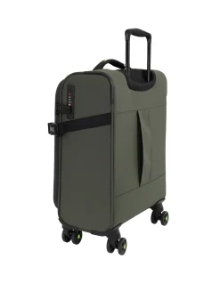 Pro Soft Shell 54cm Expandable Small Carry-On Suitcase Khaki