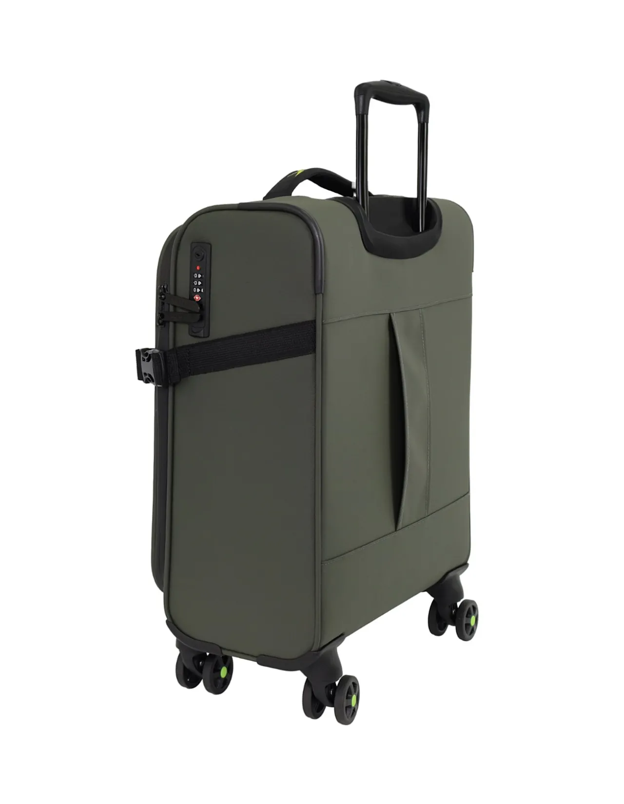 Pro Soft Shell 54cm Expandable Small Carry-On Suitcase Khaki