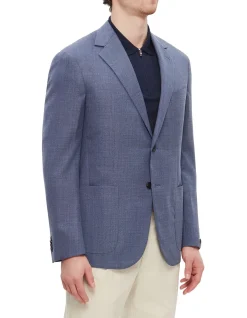 Prospect Light Hopsack Wool 110's Natural Stretch Jacket