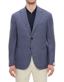 Prospect Light Hopsack Wool 110's Natural Stretch Jacket