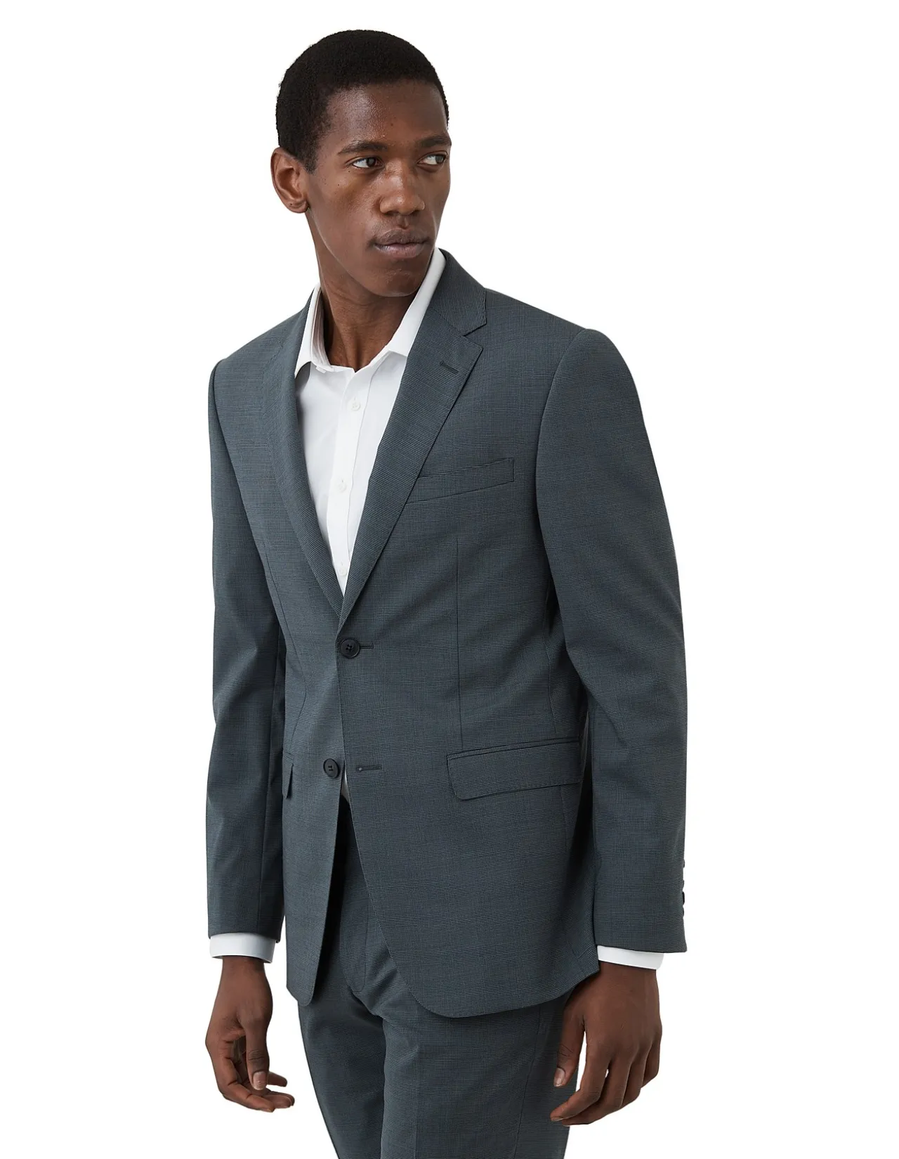 PUPPYTOOTH NOTCH LAPEL SUIT JACKET