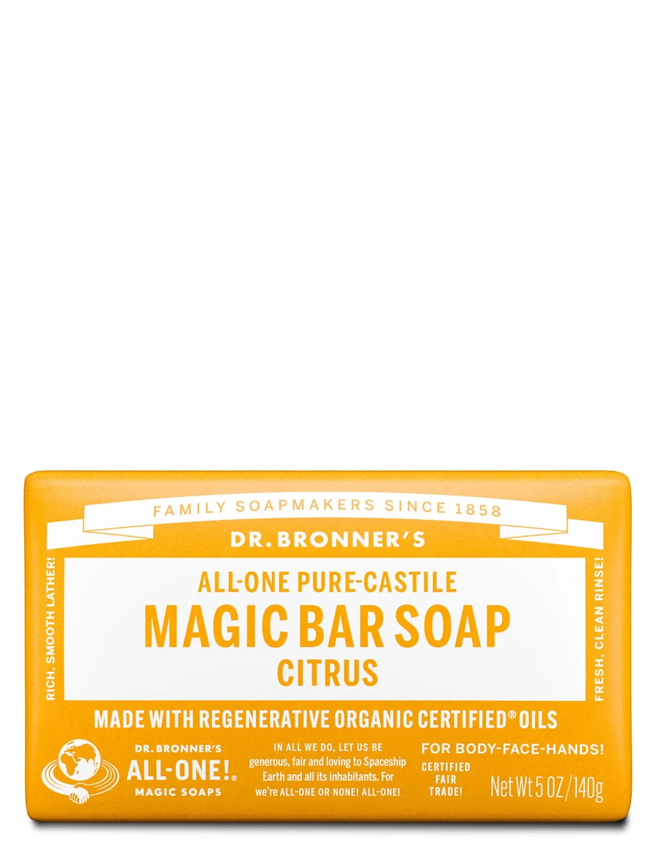 Pure-Castile Bar Soap - Citrus 140g