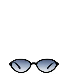 PYXIS BLACK OVAL SUNGLASSES