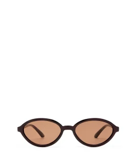 PYXIS CHOCOLATE OVAL SUNGLASSES