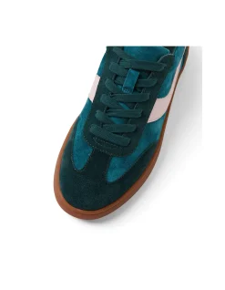 Querlah Retro Lace Up Leather Sneakers